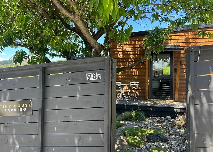 公寓 Stylish Tiny House With Mountain Views & Private Courtyard *